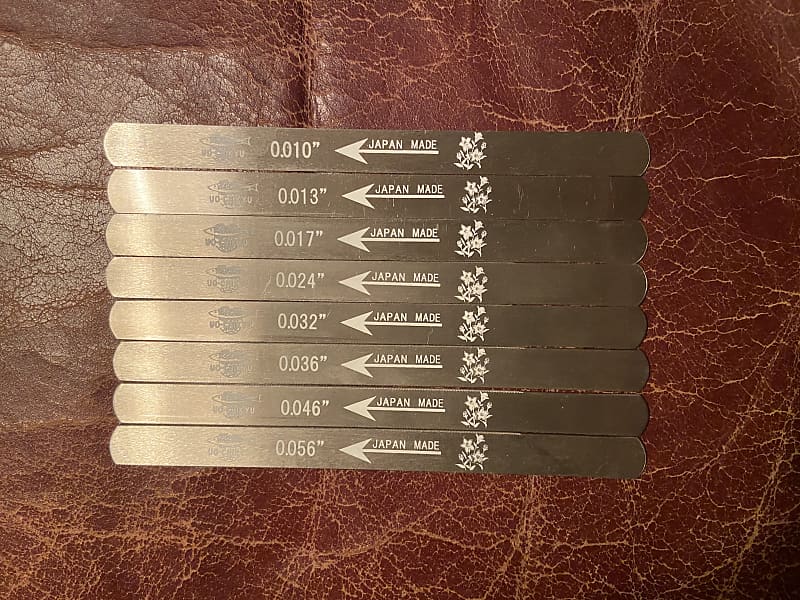 UOCHIKYU 2504 Nut Files Hiroshima File 8 pcs Set for Reverb