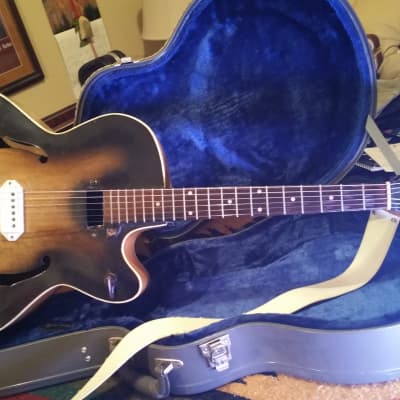 Orpheum Archtop Hollowbody Electric Guitar 40's-50's - Tobacco burst for sale