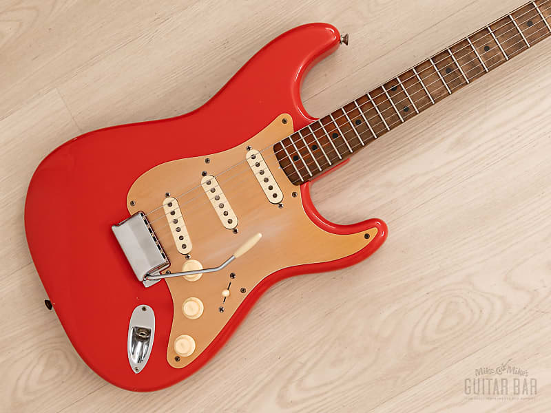 1959 Fender Stratocaster Vintage Guitar Pre-CBS, Matador Red Lacquer (Riggio) w/ Tweed Case image 1