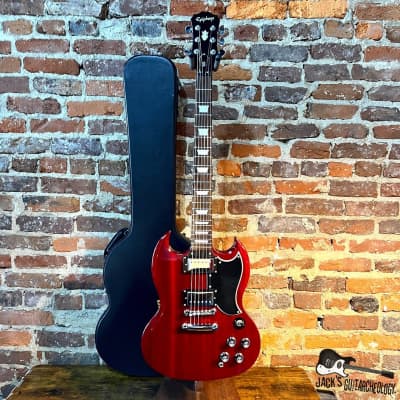 Epiphone G400 SG Electric Guitar w/ OHSC (2000s - Heritage Cherry) image 2