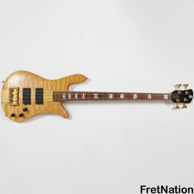 Spector NS-4 4-String Bass 1999 Woodstock Era Quilted Maple Natural Oil / Wax EMG HAZ 8.90lbs #386 image 2