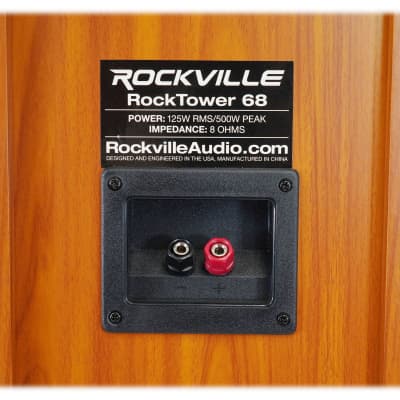 (1) Rockville RockTower 68C Classic Home Audio Tower Speaker Passive 8 Ohm image 21