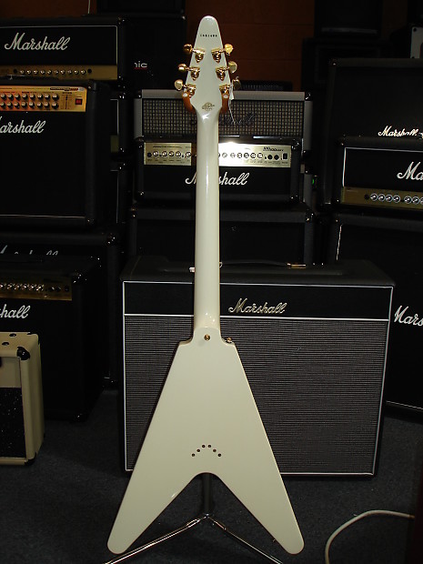 Gibson flying v custom cheap white