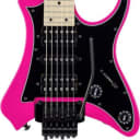 Traveler Guitar Vaibrant Standard V88S Electric Guitar, Hot Pink w/ Gig Bag