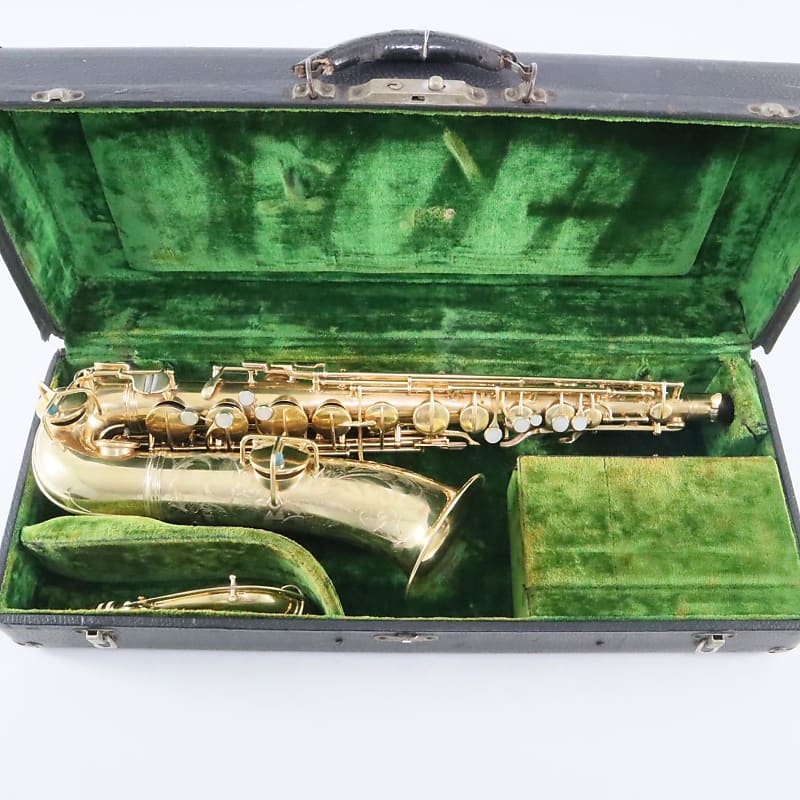 C.G. Conn Gold Plated Custom Engraved C Melody Saxophone SN 79834 GORGEOUS