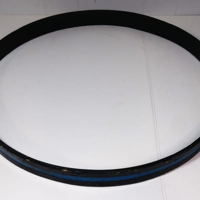 Ludwig 22" Bass Drum Hoops Black w/ Red and Blue Sparkle Inlay- Vistalite? 1970's (?) image 11