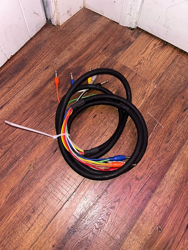 Hosa snake 10 ft 8 channel 0.25'' mono male to 0.25'' stereo male image 1