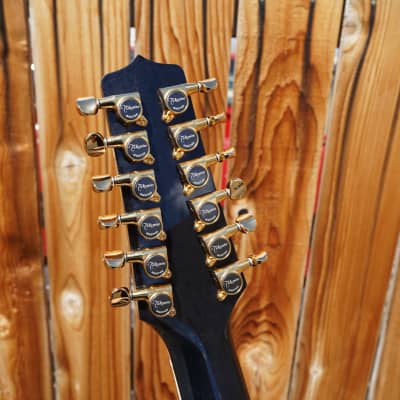 Takamine TSP158C-12 SBL - See Thru Black Gloss  12-String Acoustic Electric Guitar w/ Case image 10