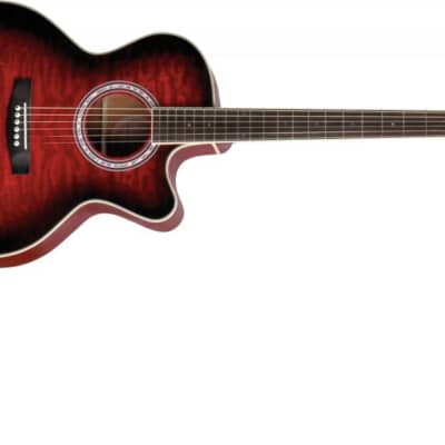 Jay Turser Jay Turser JTA-424QCET-RSB JTA Series Acoustic Electric Guitar. Red Sunburst Item ID: JTA-424QCET-RSB-A-U image 3