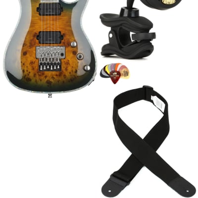 B.C. Rich Shredzilla Z6 Prophecy Exotic Electric Guitar - Reptile Eye  Bundle with Snark ST-8 Super Tight Chromatic Tuner... (4 Items) for sale