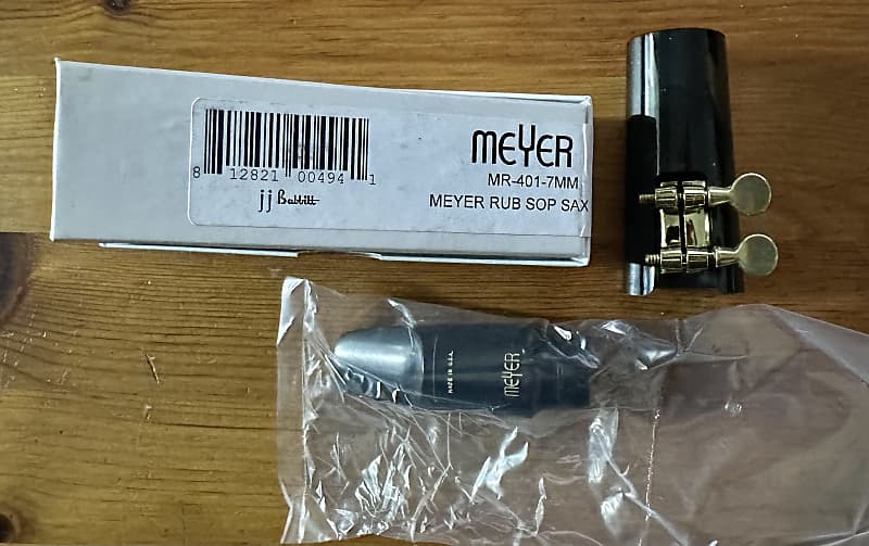 Meyer MR-401-7MM Soprano Saxophone Mouthpiece, Hard Rubber, 7mm 2010's -  Black