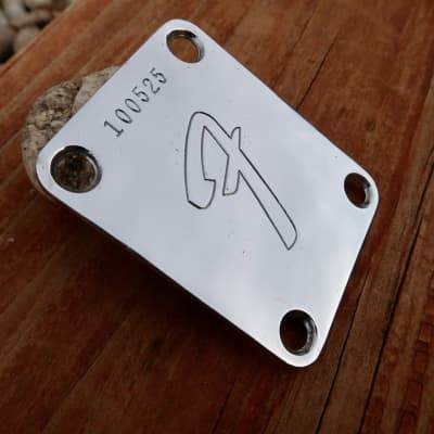 Fender Neck Plate With Screws 1966 Telecaster Stratocaster Mustang P Bass Jazz Bass Jazzmaster image 6