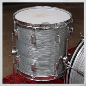 Rogers Holiday Swingtime 12/14/20 Drum Kit, Steel Gray Ripple w/ B&B Lugs image 12