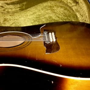 Framus 51296 1966 Sunburst 12-string Acoustic Guitar Texan Germany Vintage image 11