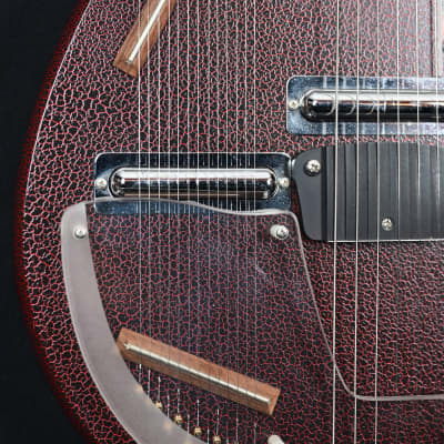 Jerry Jones Master Sitar from 1990 in red gator with hardcase image 5