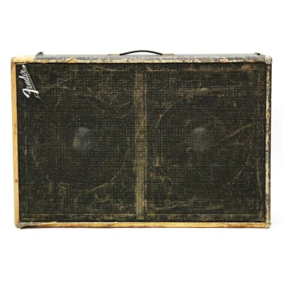 1963 Fender Dual Showman 6G14-A ‘63 Blonde 2x15” 15” Gray JBL D130 Speakers D130F Early Matching Near Sequential Speaker Pair Pre-CBS 1964 Blonde Cab image 3