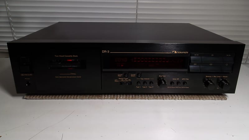 1996 Nakamichi DR-3 Stereo Cassette Deck 1-Owner Low Hours Serviced w/ Belts 03-2023 Excellent #878 image 1