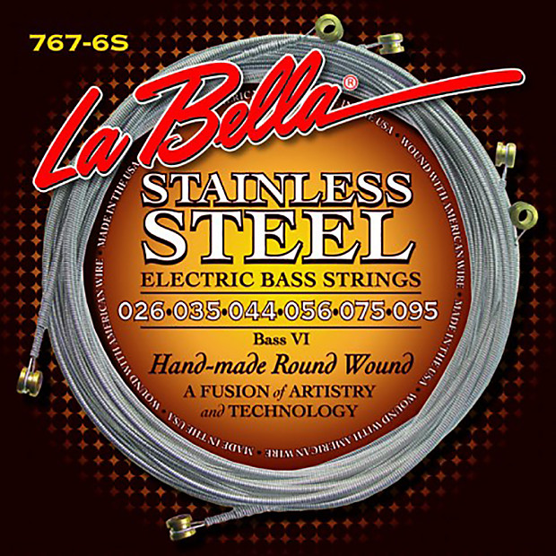 La Bella 767-6S Bass VI 6-String Round Wound Bass Strings (26-95) image 1