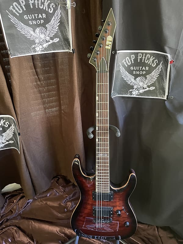 ESP LTD MH250NT Dark Brown Burst Reverb