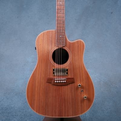 Cole Clark FL2EC-BLBL-HUM w/Humbucker Dreadnought Acoustic Electric Guitar - 230341305-Natural image 3