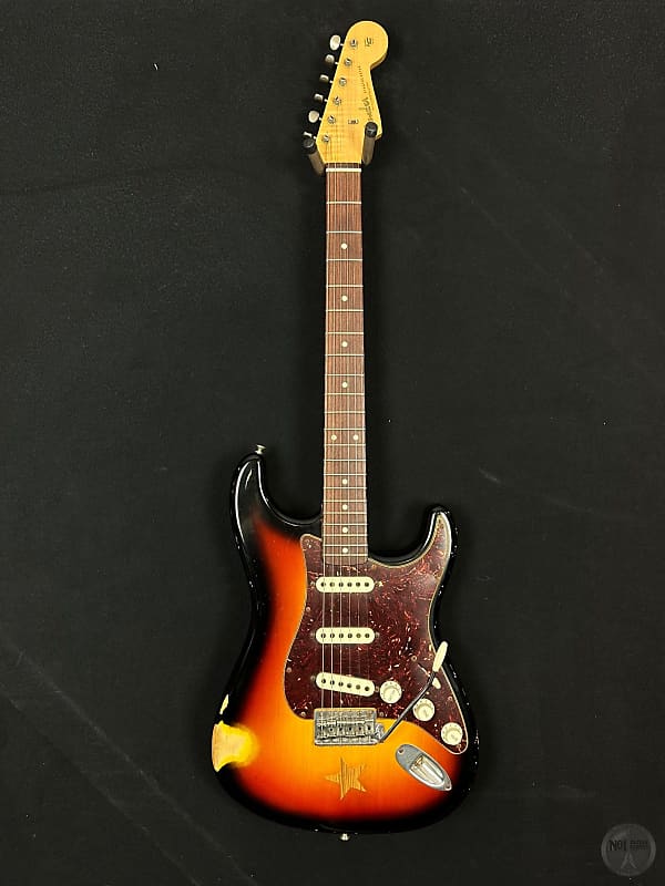 Fender Custom Shop MB Stratocaster "StarClub - No.1" from 2007 in sunburst with case image 1