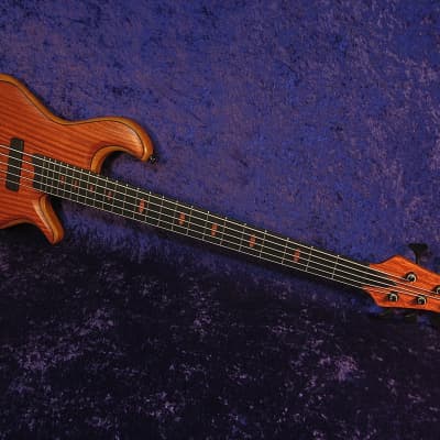 Drake Custom Model 45 Bass 2022, Matte natural, 34 scale,  Aguilar pickups and preamp image 4