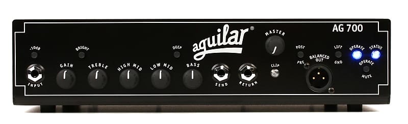 Aguilar AG 700 - 700-watt Super Light Bass Head (2-pack) Bundle image 1