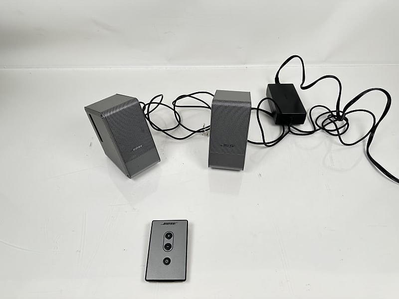 Bose MusicMonitor Desktop PC Computer Speakers Left &amp; Right w/ Power Cable  			