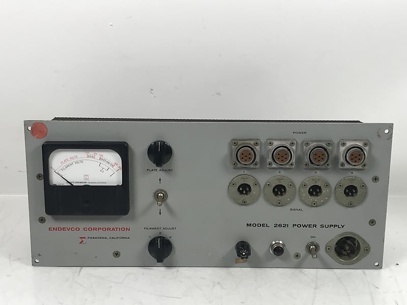 Endevco 2621 Tube Powered Mic Pre Power Supply Vintage Reverb
