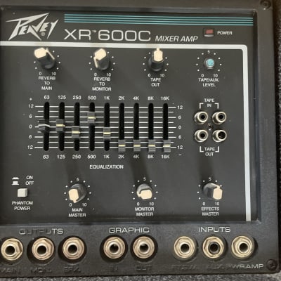 *TESTED MINT READ* Peavey XR-600C 6 Channel Powered Mixer 600 Watts - USA Made image 4