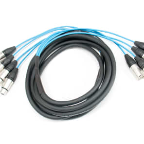 Elite Core Audio PEX415 4-Channel Fan To Fan XLR Extension Snake Cable - 15'