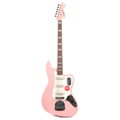 Squier Classic Vibe Bass VI Shell Pink w/Matching Headcap & 3-Ply Parchment Pickguard (CME Exclusive) Pre-Order image 4
