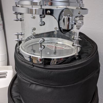 7 pc. Custom Cast Acrylic Shell Drum Set Custom 2018 - Clear image 7