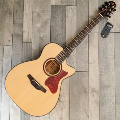 Crafter HT-500CE/N Orchestral Electro Cutaway Acoustic Guitar, Gloss Natural image 2