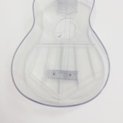 UK11 Transparent Soprano Ukulele 21" + Free Gig Bag, Pick - Blue / Acoustic / 21" Soprano image 13