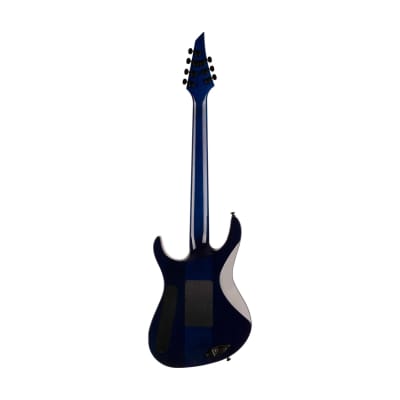 Jackson Pro Series Signature Chris Broderick Soloist 7P Elec Guitar, Laurel FB, Transparent Blue image 2