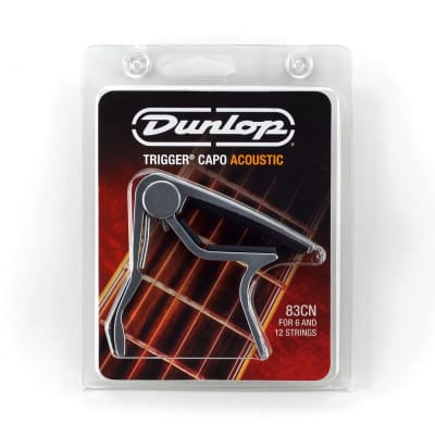 Dunlop 83CN Trigger Curved Fretboard Acoustic Guitar Trigger-action Capo Nickel image 3