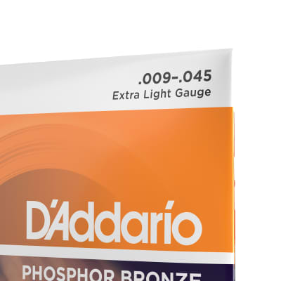 D'Addario EJ41 12-String Phosphor Bronze Extra Light Acoustic Guitar Strings (9-45) image 4
