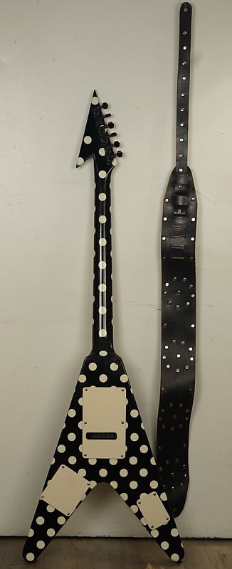 80's Custom Randy Rhoads polka dot flying V. Made in