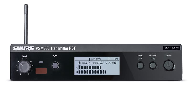 Shure P3T Single-Channel Half-Rack Wireless Transmitter for PSM 300 In-Ear Monitor System - J13 image 1