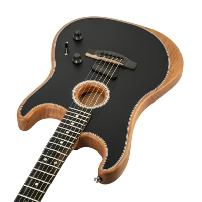 Fender American Acoustasonic Stratocaster, Black, US210433A image 2