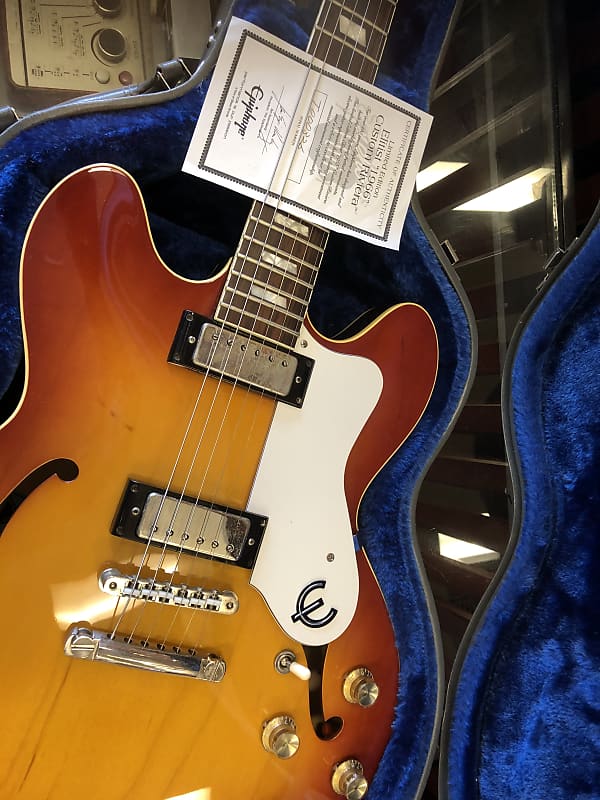 Epiphone Elitist 1966 Custom Riviera 2000 - Honey Burst | Reverb