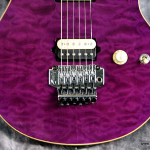 ギター Sterling AX40 Transparent Purple MusicMan Sterling Axis AX 40 2016 Translucent Purple Guitar