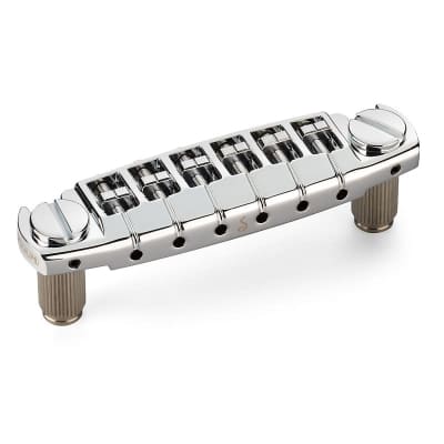 Schaller 456 Bridge Fine Tuning Tailpiece all chrome | Reverb