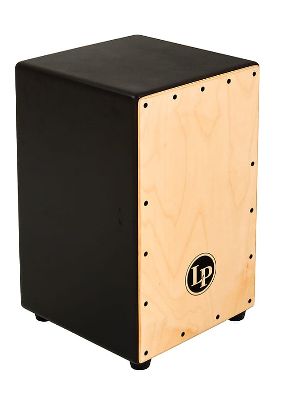 Latin Percussion LP1426 Adjustable Cajon Drum - Black Finish w/ Birch Wood Plate image 1