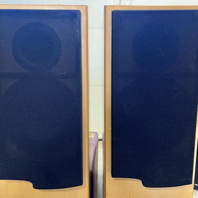 Wharfedale Emerald EM 95 2-Way Floor Speakers Oak Matching Serial #'s; Tested image 12