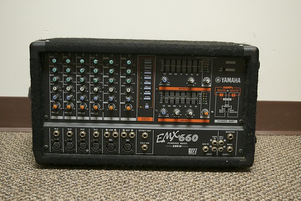 Yamaha EMX660 600W 6-Channel Powered Mixer | Reverb