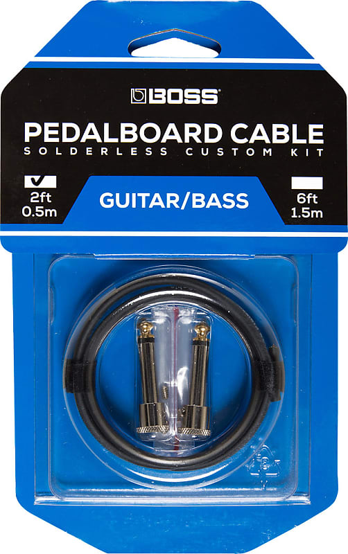 Boss Pedalboard Cable Kit, 2 connectors, 2 ft cable image 1
