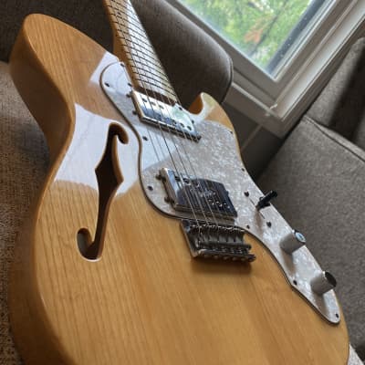 Warmoth Telecaster Thinline with Creamery Pick Ups | Reverb