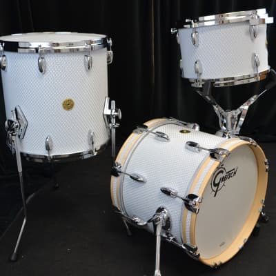 Gretsch 16/12/14" USA Custom Drum Set - Unique 3D Moire image 3